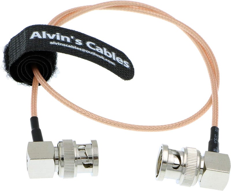 Alvin's Cables SDI Cable 3G HD SDI Cable Right Angle BNC for Sony FS5| FS7| FX6, Atomos Shogun Inferno, Atomos Ninja 50CM|19.7inches - Image 2