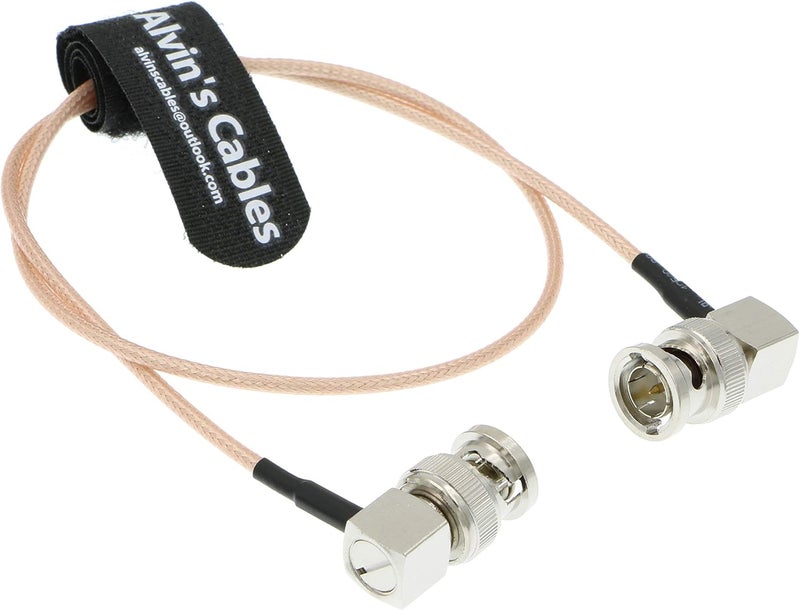 Alvin's Cables SDI Cable 3G HD SDI Cable Right Angle BNC for Sony FS5| FS7| FX6, Atomos Shogun Inferno, Atomos Ninja 50CM|19.7inches - Image 1