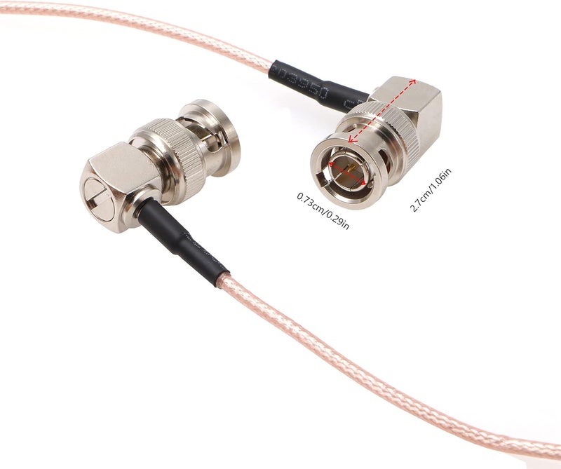 Alvin's Cables SDI Cable 3G HD SDI Cable Right Angle BNC for Sony FS5| FS7| FX6, Atomos Shogun Inferno, Atomos Ninja 50CM|19.7inches - Image 5