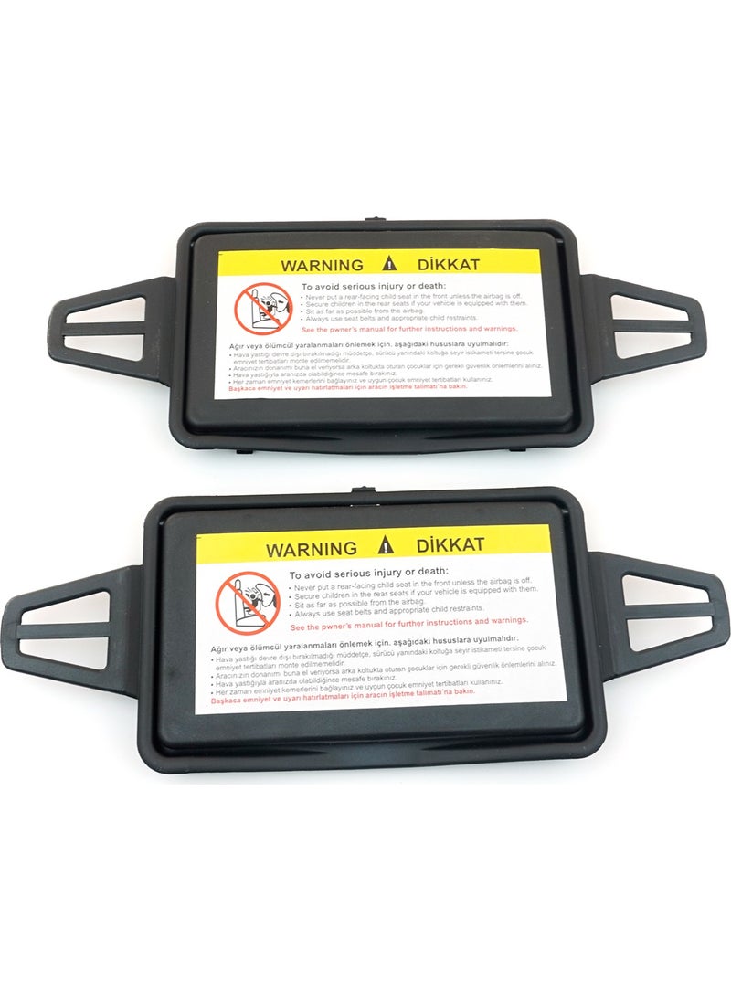 Bross Otomotiv Bross Automotive BDP524 Black Color Sun Visor Mirror Cover Right and Left for Mercedes W211 2108102510 