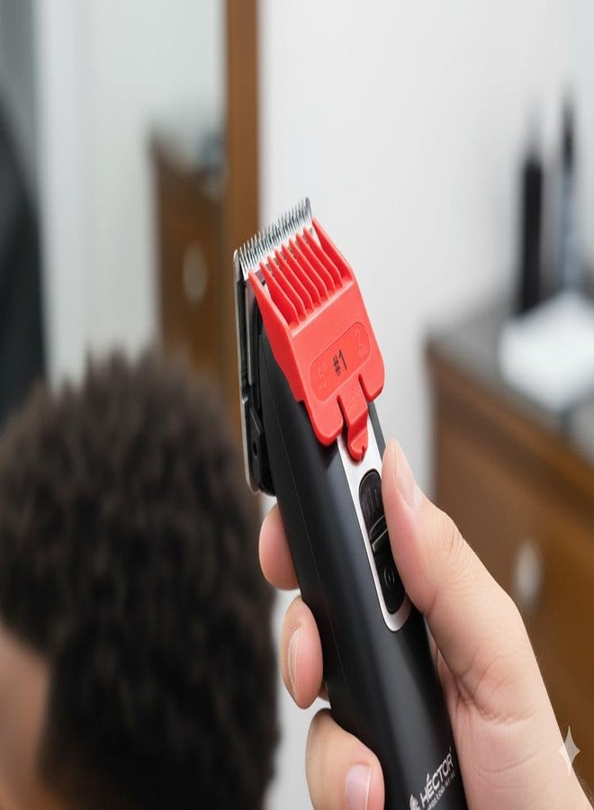 Hector Professional Hair Clipper Guide Combs, Authentic 6 Piece Set, Multi-Color - Image 4