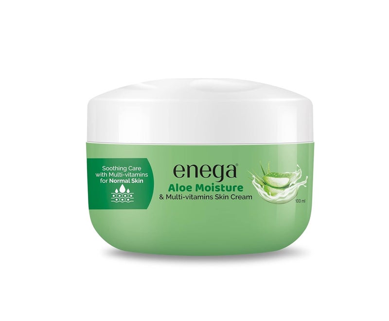 Enega Aloe Moisture MultiVitamins Skin Cream For All Skin Type For Men Women 100ML Pack of 3300ML - Image 2