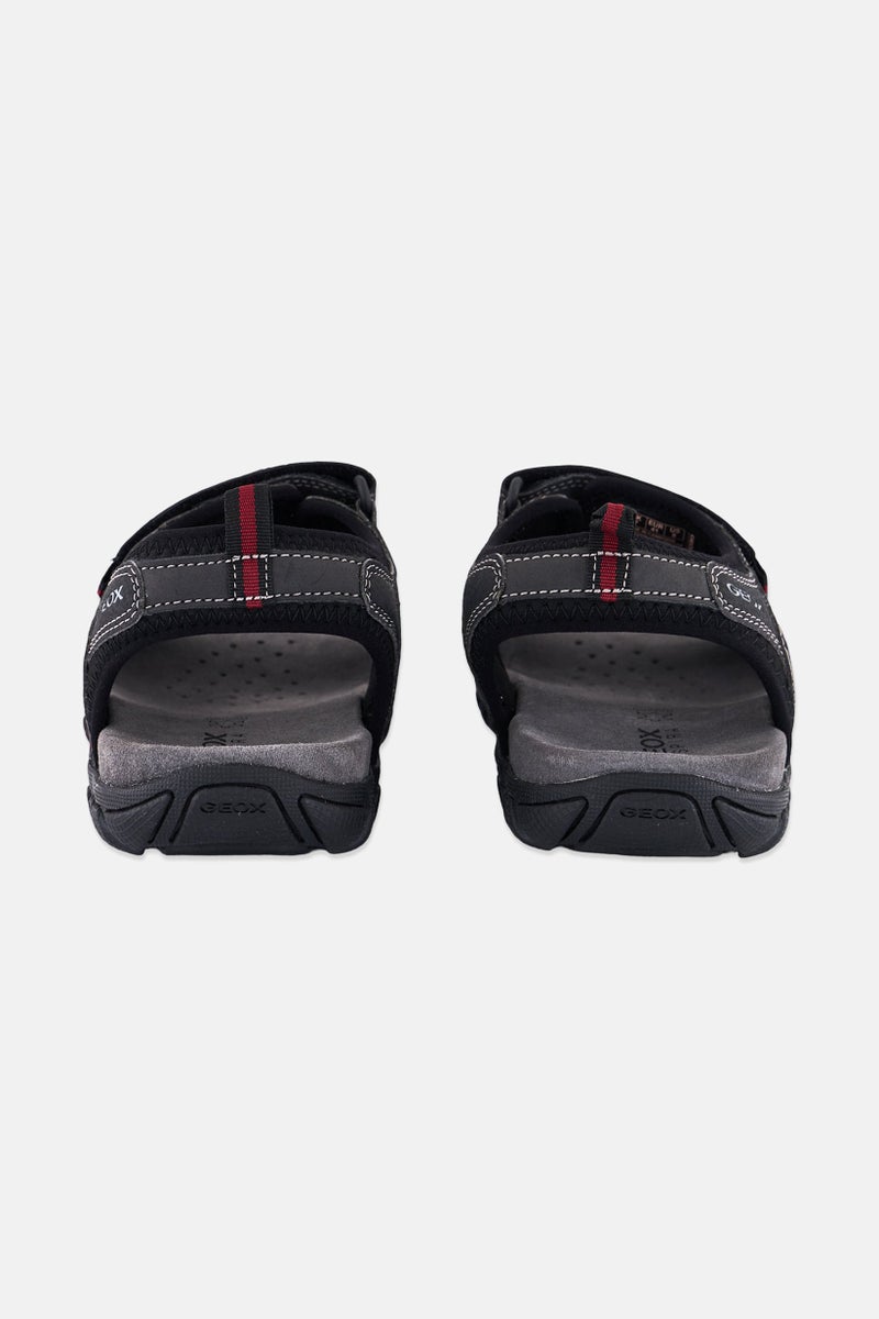 GEOX Men Velcro Closure Casual Sandals, Grey  - Image 3