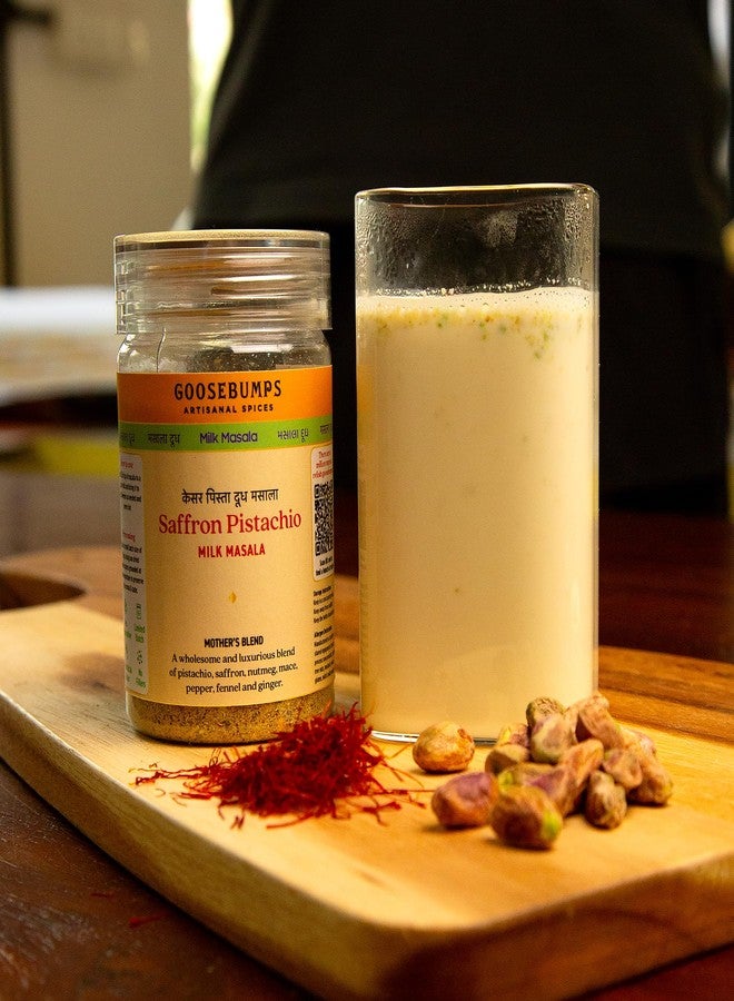 Goosebumps Saffron Pistachio Milk Masala | Kesar Pista Homemade Doodh Masala | Preservative and additive free Spices | 90 GMS - Image 5