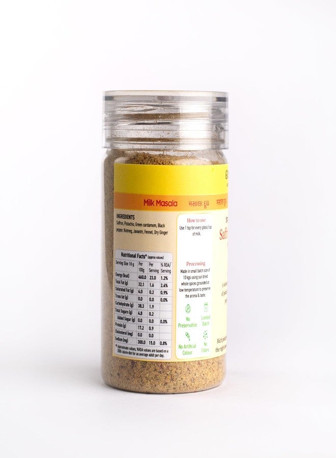 Goosebumps Saffron Pistachio Milk Masala | Kesar Pista Homemade Doodh Masala | Preservative and additive free Spices | 90 GMS - Image 2