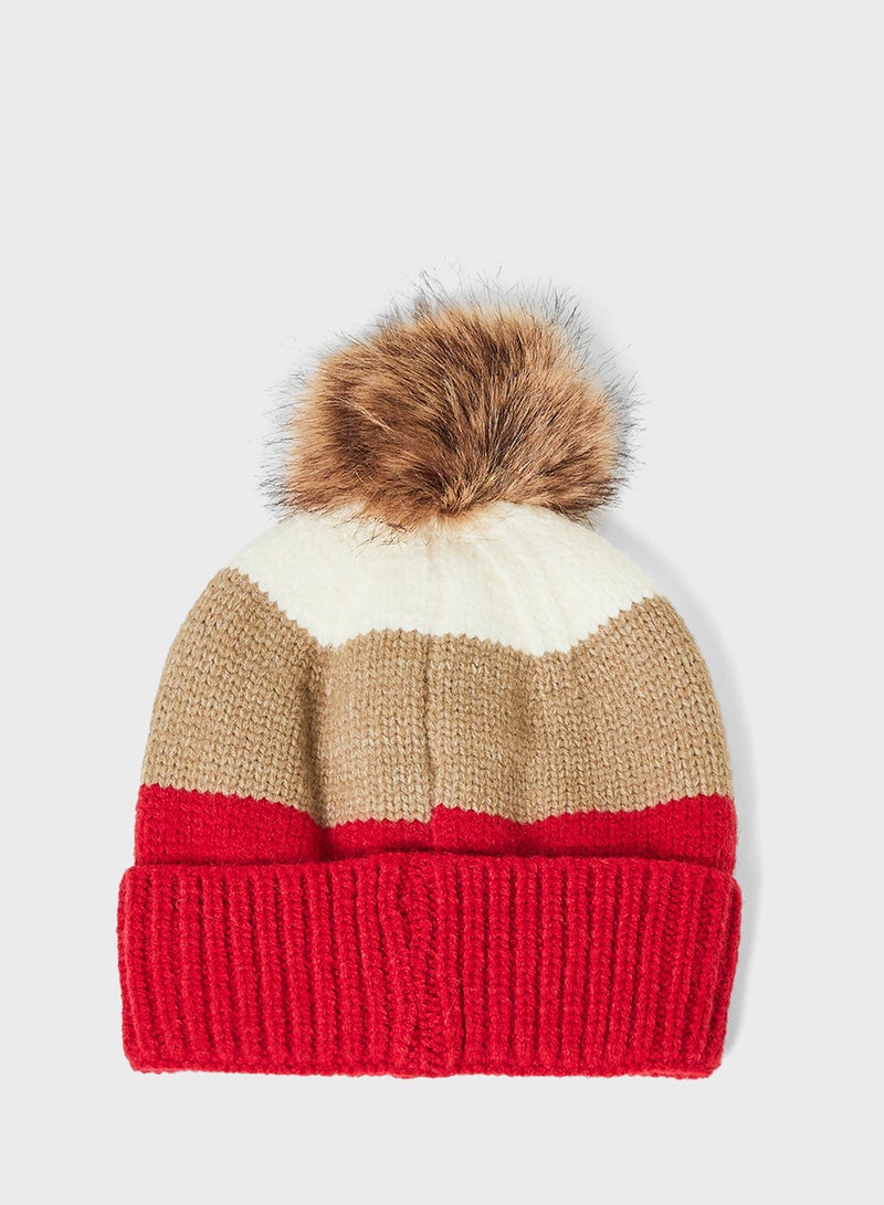 ELLA 3 Pack Set With Winter Pompom Beanie ,Scarve & Glove Set - Image 3