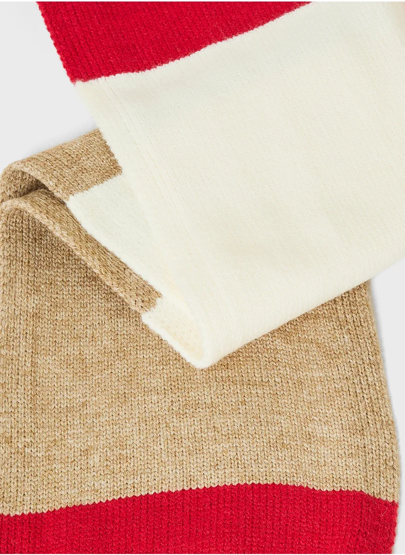 ELLA 3 Pack Set With Winter Pompom Beanie ,Scarve & Glove Set
