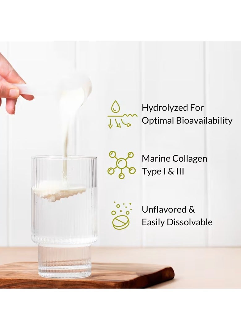 California Gold Nutrition CollagenUP Hydrolyzed Marine Collagen Peptides With Hyaluronic Acid And Vitamin C Unflavored 464 G  - Image 4