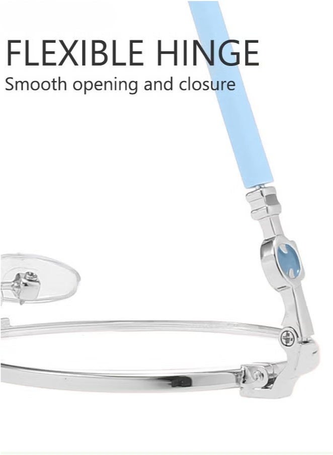 Generic Kids Blue Light Blocking Glasses, Anti Eyestrain Computer Glasses, Gaming Eyewear UV400 Protection with Light Weight Metal Frame for Boys Girls and Children Age 3-12, Silver  - Image 4