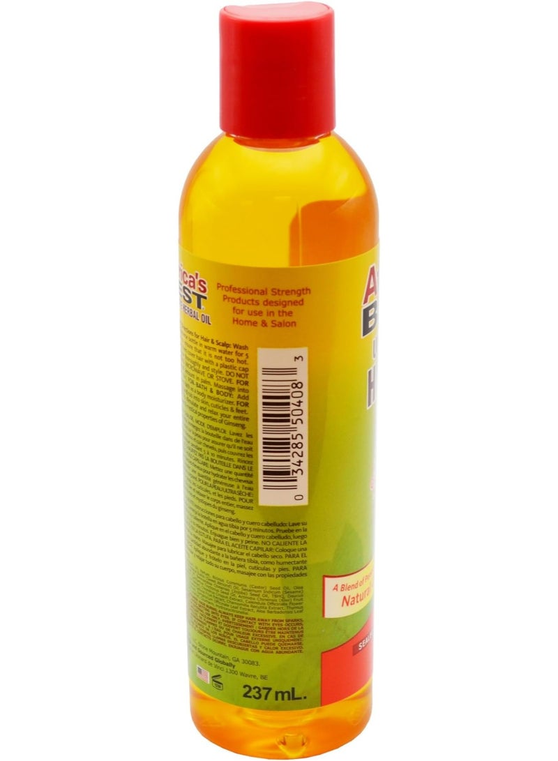 Africas Best Ultimate Herbal Olive Oil – Hair & Scalp Nourishment, Shine & Moisture Care – 237 ml - Image 2