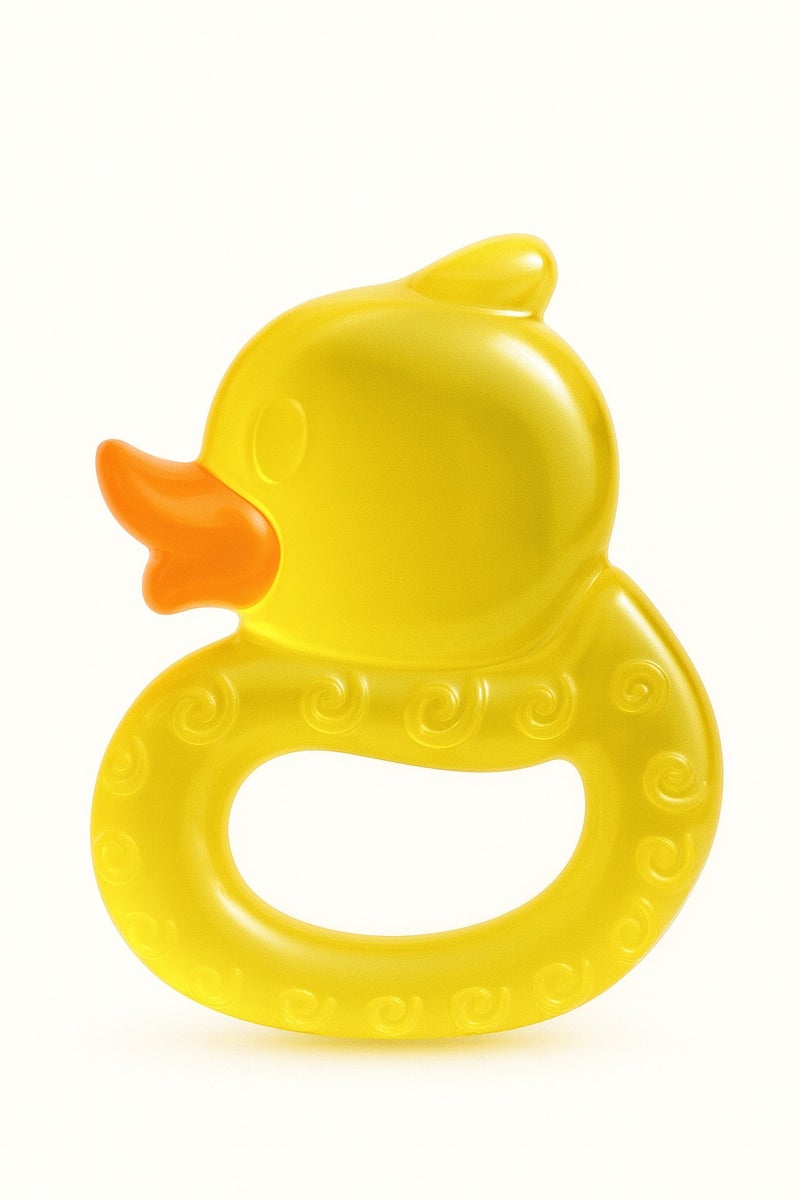 Yellow Duck Baby Teether – Soft, Safe & Fun for Infants (3 Months+) 
