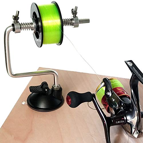 SLMOZKA Fishing Line Spooler Silver Reel Winder Spool Tackle Winder spooling Station Winding System Ultimate Line (A-with Suction Cup) - Image 1