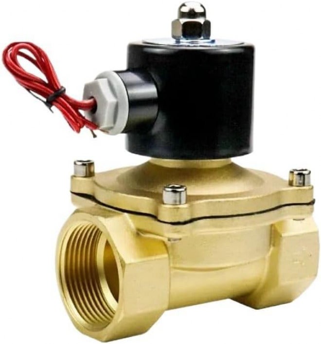 1-1/4'' Normally Closed Brass Solenoid Valve 24V 12V 220V 110V Water/Gas Solenoid Valves(BSP_230VAC_EPDM-SEAL)