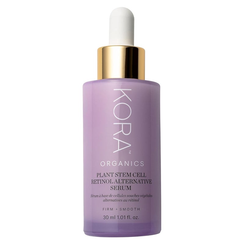 KORA Organics Plant Stem Cell Retinol Alternative Serum Firming Face Serum Repair Signs of Aging Promotes Radiant Skin Certified Organic Cruelty Free  Smoothening Retinol for Face  101 fl oz