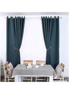 Generic Curtain Magnetic Straps Balls Tiebacks, 1 Pair, No Punching No Installation - Curtain Binding Rope for Decoration (Dark Green)  - Image 4