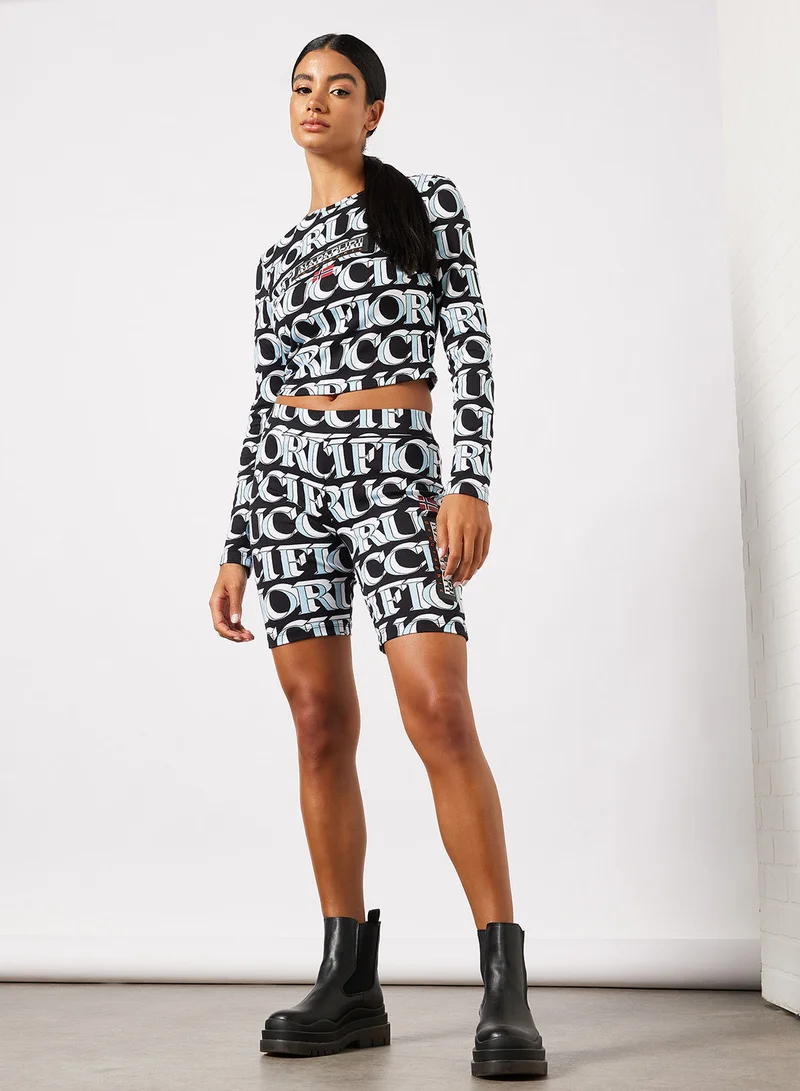 NAPAPIJRI x FIORUCCI All-Over Print Crop T-Shirt