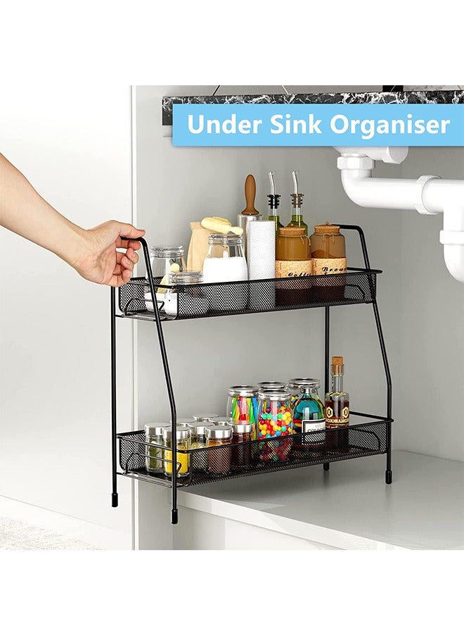 جارلو منظم سطح الطاولة لمنضدة الحمام، منظم غرفة النوم، منظم رف التوابل لرف طاولة المطبخ. - Image 5