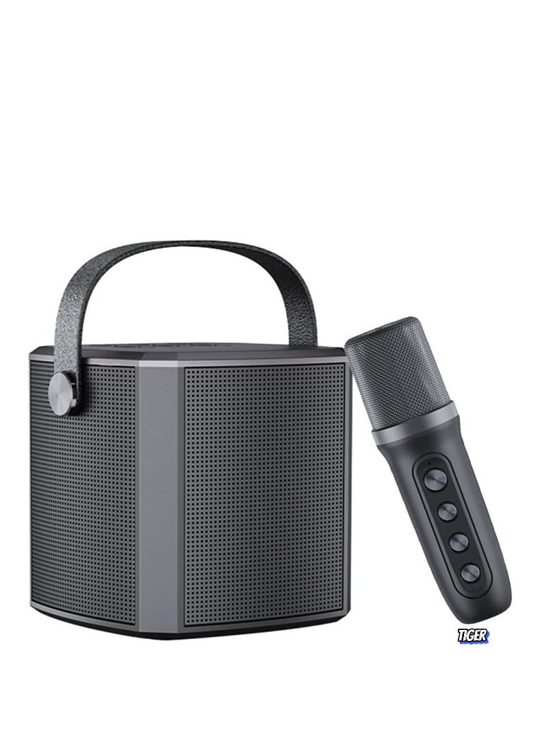 JAJEEK Karaoke Machine with UHF Wireless Microphones for Adults & Kids | Portable Bluetooth PA Speaker System | Supports Vocal Cut for Home Parties, Meetings, Weddings | Rechargeable, Loud Sound, and LED Light Effects | Perfect for Celebrations & Events - Image 1