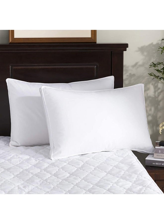 puredown Goose Down Feather Pillow Insert for Sleeping, King Size -Set of 2 - Image 4
