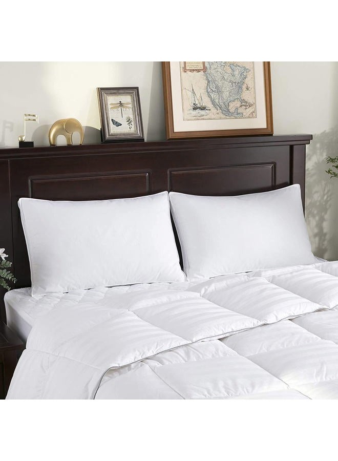 puredown Goose Down Feather Pillow Insert for Sleeping, King Size -Set of 2 - Image 3