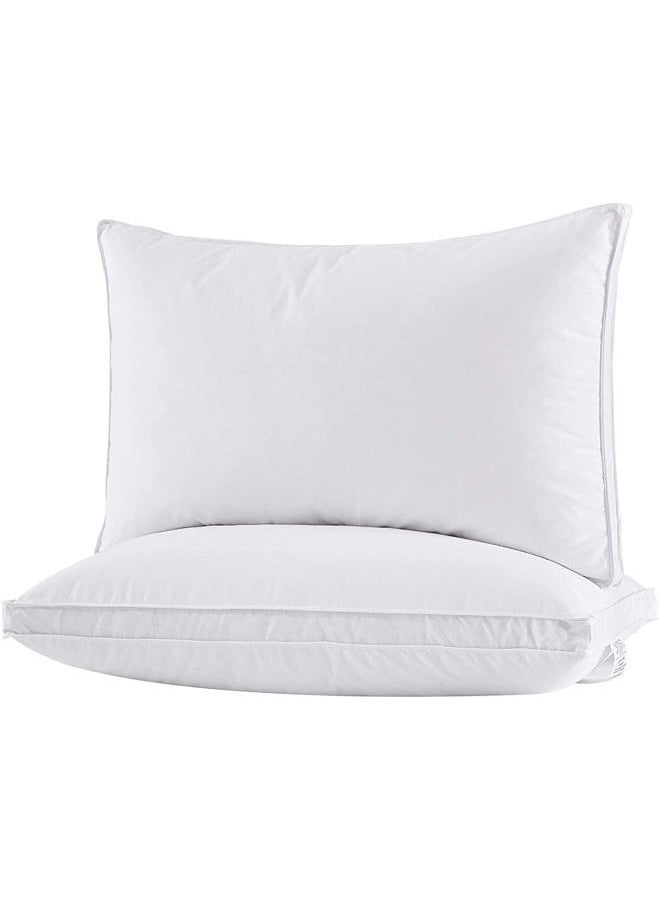 puredown Goose Down Feather Pillow Insert for Sleeping, King Size -Set of 2 - Image 2