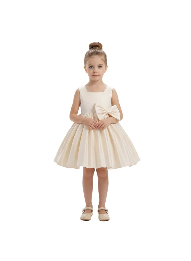 بيداني Satin Party Dress - Champagne