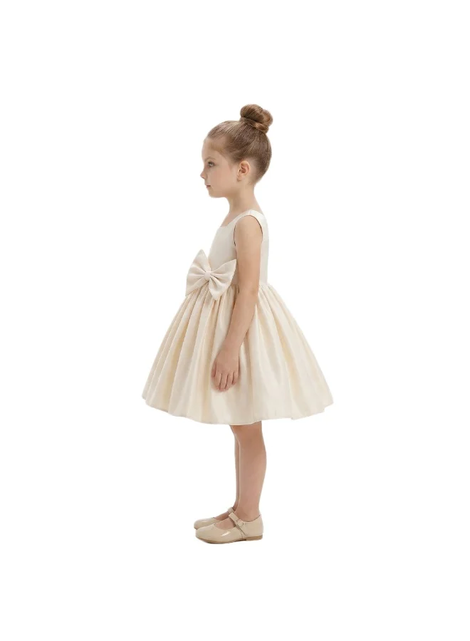 بيداني Satin Party Dress - Champagne