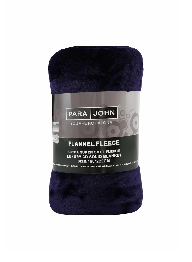 PARAJOHN Flannel Fleece Blanket Double (200x230) For All Season, Fluffy Blanket Warm Bed Throws For Sofa & Bed, Comfortable And Soft Double Flannel Fleece Blanket