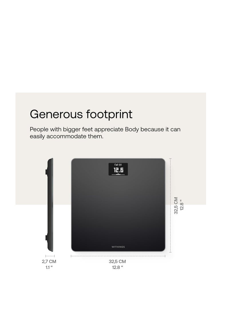 Withings ميزان ذكي رقمي مع واي فاي من ويذينغز مع مزامنة تلقائية مع تطبيق الهاتف الذكي، مؤشر كتلة الجسم، مناسب لعدة مستخدمين، مع متتبع الحمل ووضع الطفل - Image 2