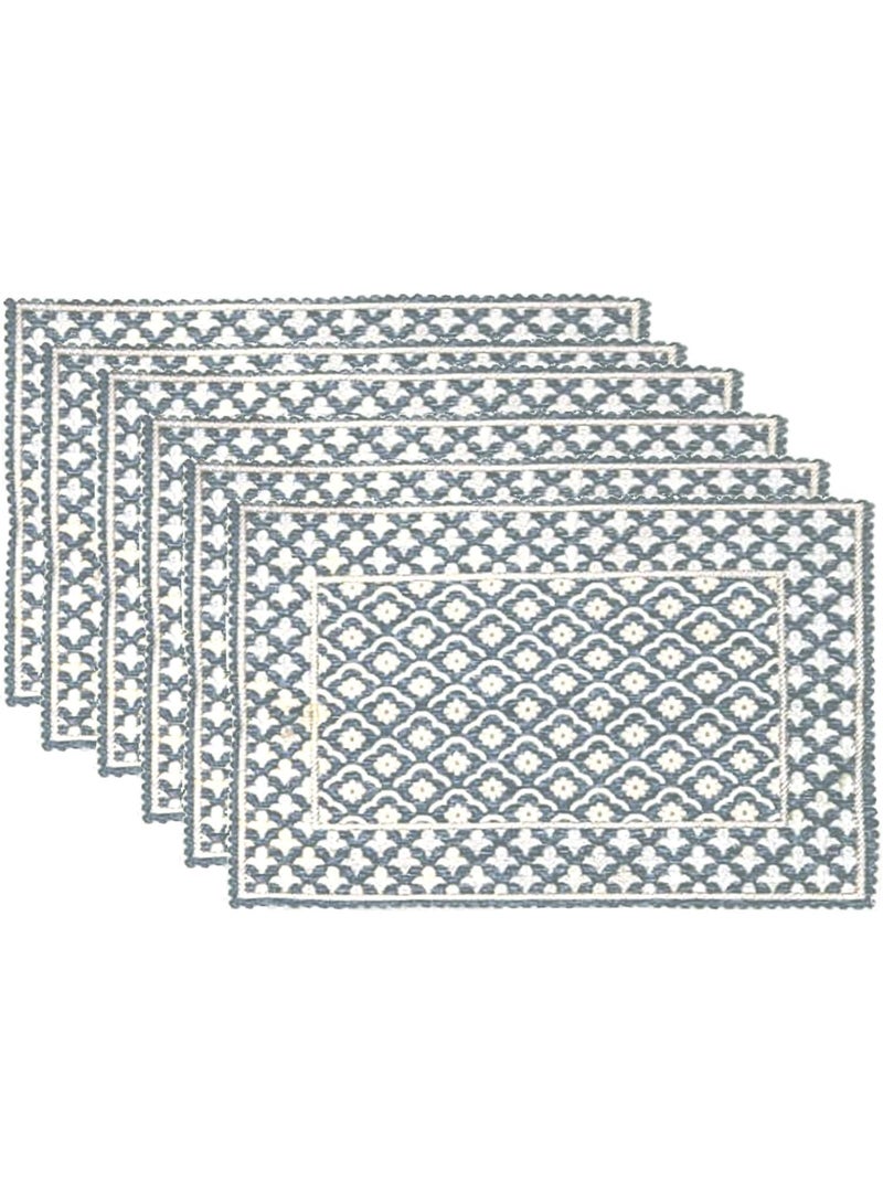 YELLOW DRAPES Luxury Table Mats Soft & Breathable Fabric – Durable, Washable & Stylish (6PCS) - Image 1