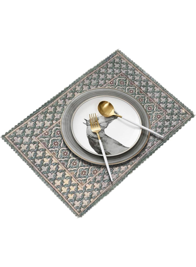 YELLOW DRAPES Luxury Table Mats Soft & Breathable Fabric – Durable, Washable & Stylish (6PCS) - Image 4