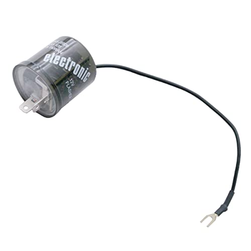 United Pacific 90650 Heavy Duty 12-Volt LED Flasher, 2 Terminals, 2-Pin LED Flasher, 12V, 20amps, Plastic Body – 1 Unit - Image 1