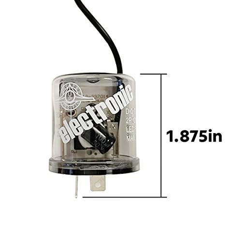 United Pacific 90650 Heavy Duty 12-Volt LED Flasher, 2 Terminals, 2-Pin LED Flasher, 12V, 20amps, Plastic Body – 1 Unit - Image 3