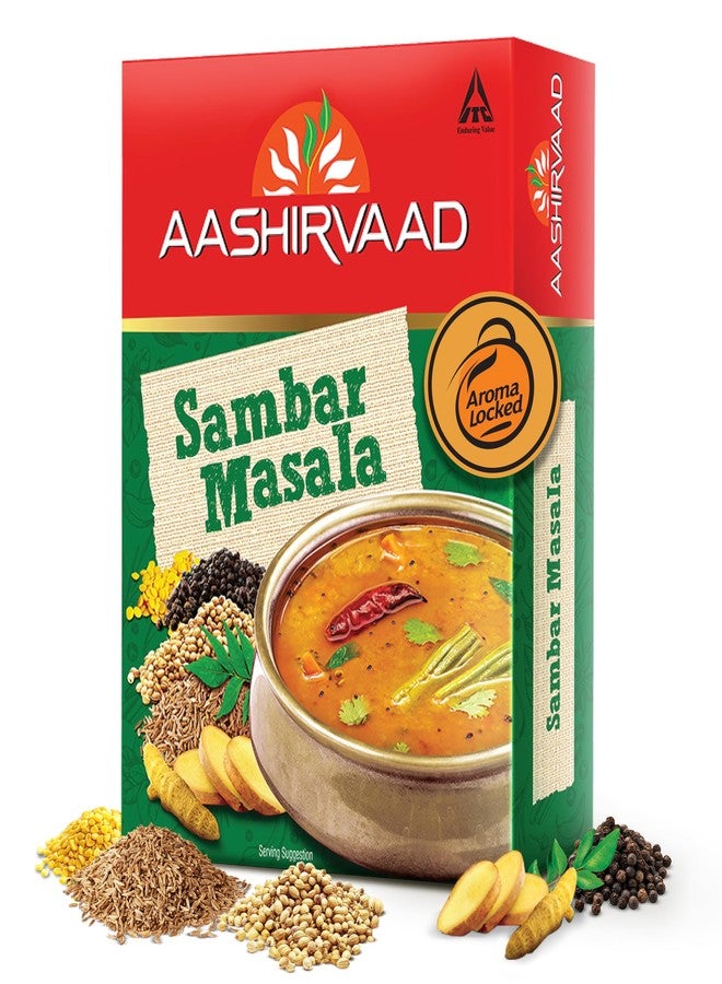 Aashirvaad Sambar Masala, 100g, Blended Spice for Authentic Taste and Colour - Image 1