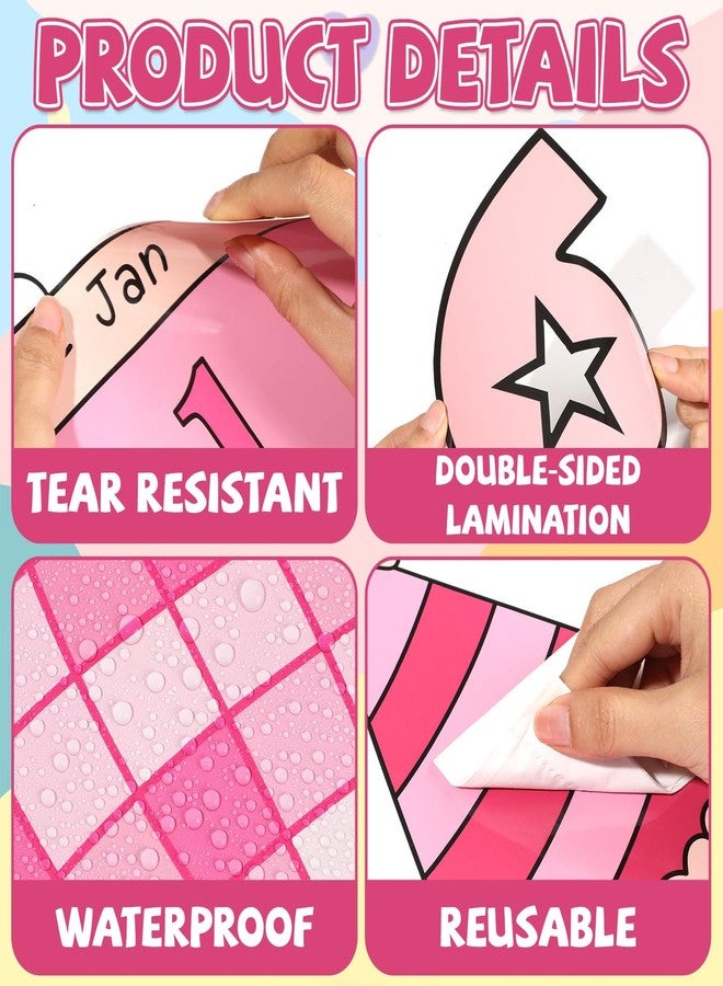 Lonfliness New Year Bulletin Board Decorations Set 2026 Happy New Year Bulletin Board Pink Disco Ball Paper Cutouts 2026 Classroom Decoration for Winter Holiday School Office Home Chalkboard Wall Decor - Image 3