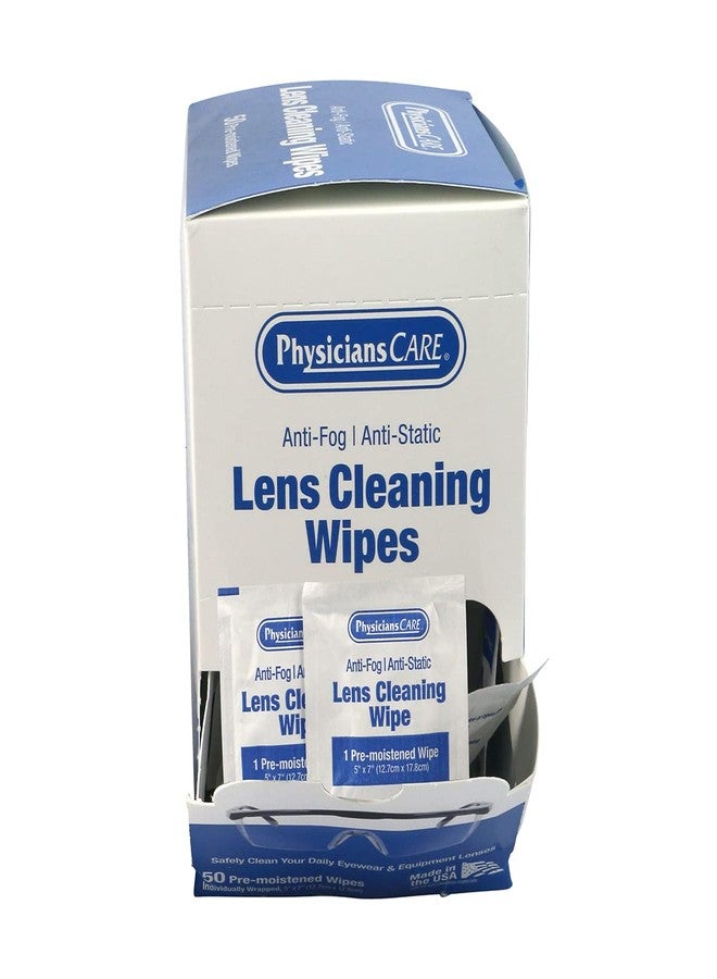 First Aid Only PhysiciansCare Pre-Moistened Anti-Fog, Anti-Static Lens Wipes for Eyeglasses, 50 Count - Image 2