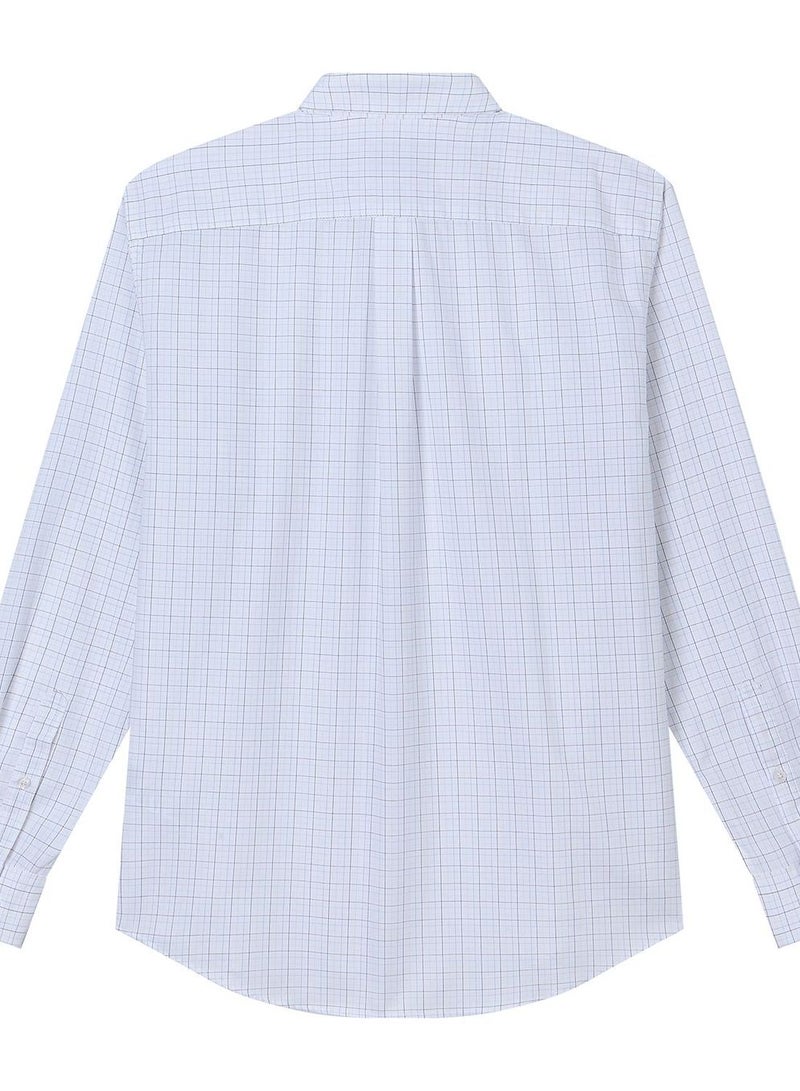 GIORDANO Men’s Cotton Oxford Wrinkle Free Long-Sleeve Shirt - Image 2