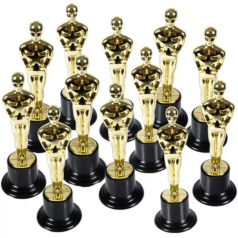 Rhode Island Novelty 6 inch Plastic Gold Movie Award Statue, One Per Order - Image 1