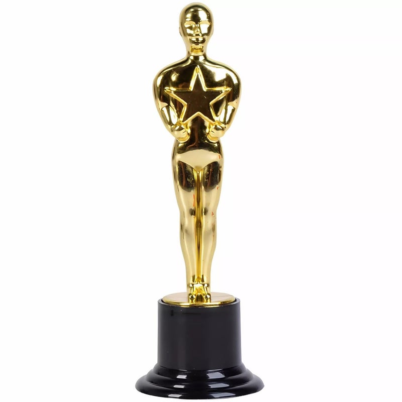 Rhode Island Novelty 6 inch Plastic Gold Movie Award Statue, One Per Order - Image 2