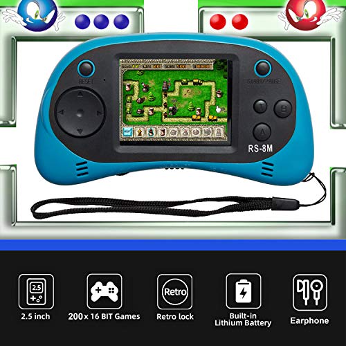 EASEGMER Kids Handheld Portable Video Game Player with 200 Games - 16 Bit 2.5 Inch Screen Mini Retro Electronic Machine for Boys Girls - Image 4