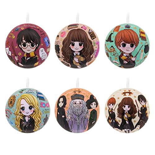 Hallmark Harry Potter Christmas Ornaments Tin Ball Set of 12 - Image 2