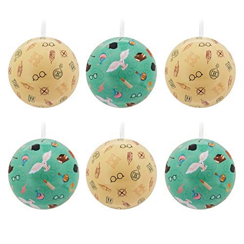 Hallmark Harry Potter Christmas Ornaments Tin Ball Set of 12 - Image 3