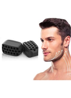 Sthxyfaith 2-Piece Black Jaw Exerciser Chisel Ball Chisel Jawline Exercise Ball For Facial Toner  - Image 1