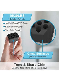 Sthxyfaith 2-Piece Black Jaw Exerciser Chisel Ball Chisel Jawline Exercise Ball For Facial Toner  - Image 5