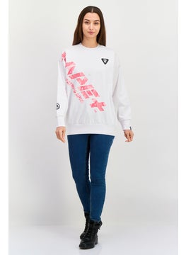 Women Crew Neck Graphic Long Sleeves Sweatshirt, White Combo - pzsku/Z4643F8BD955E159EFA39Z/45/_/1737642277/9e39a157-6268-4e37-832b-50554e283001