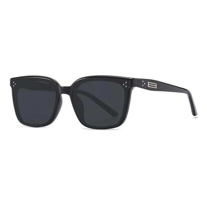 Generic New GM sunglasses mens high-end anti-ultraviolet sunglasses womens polarizing glasses driver driving sunglasses black frame gray sheet