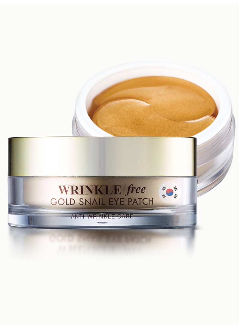 GOLD SNAIL - Korean Eye Patch 24K Real Gold 60Pcs - Anti Aging & Anti Wrinkle Treatment for Women - Hydrating Hydro Gel Eye Masks for Dark Circles - Image 1