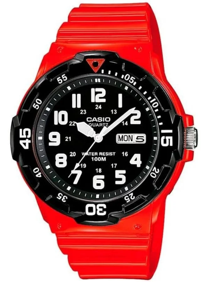 CASIO Casio Men's Black Dial Resin Analog Watch - MRW-200HC-4BVDF