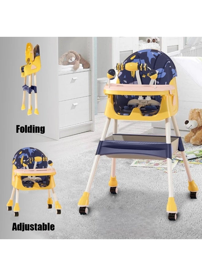 كرسي طعام مرتفع  للأطفال- 2 مستوي H602 - Image 2