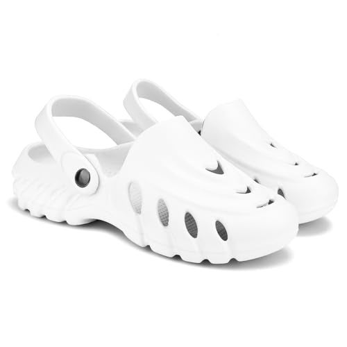 BERSACHE Stylish Clog Sole For Men -White,7 UK - Image 1